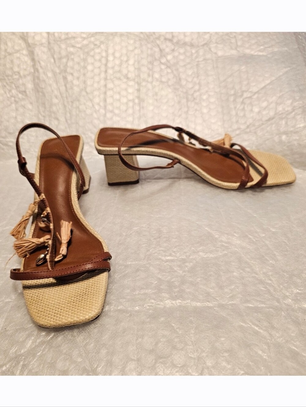 H&M Tasselled heeled sandals - Picture 7 of 12
